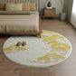 Esthetic Multi Color Asian Rug Synthetics Drawing Print Rug Stain Resistant Washable Anti-Slip Rug for Bedroom Clearhalo 'Area Rug' 'Rug' 2257257