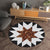 Multicolor Wood Look Geometric Rug Cowhide Modern Rug Stain Resistant Non-Slip Backing Rug for Home Gray-White Clearhalo 'Area Rug' 'Modern' 'Rugs' Rug' 2257462