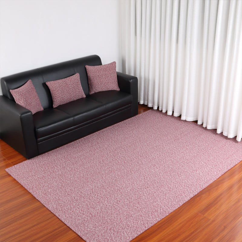 Cottage Plain Woven Rug Multi-Color Flaxen Carpet Pet Friendly Washable Rug for Balcony Burgundy Clearhalo 'Area Rug' 'Rug' 2257517