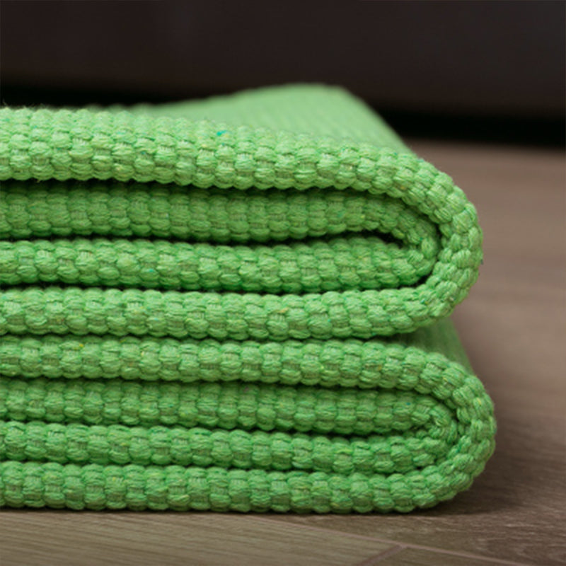 Cottage Plain Woven Rug Multi-Color Flaxen Carpet Pet Friendly Washable Rug for Balcony Green Clearhalo 'Area Rug' 'Rug' 2257524