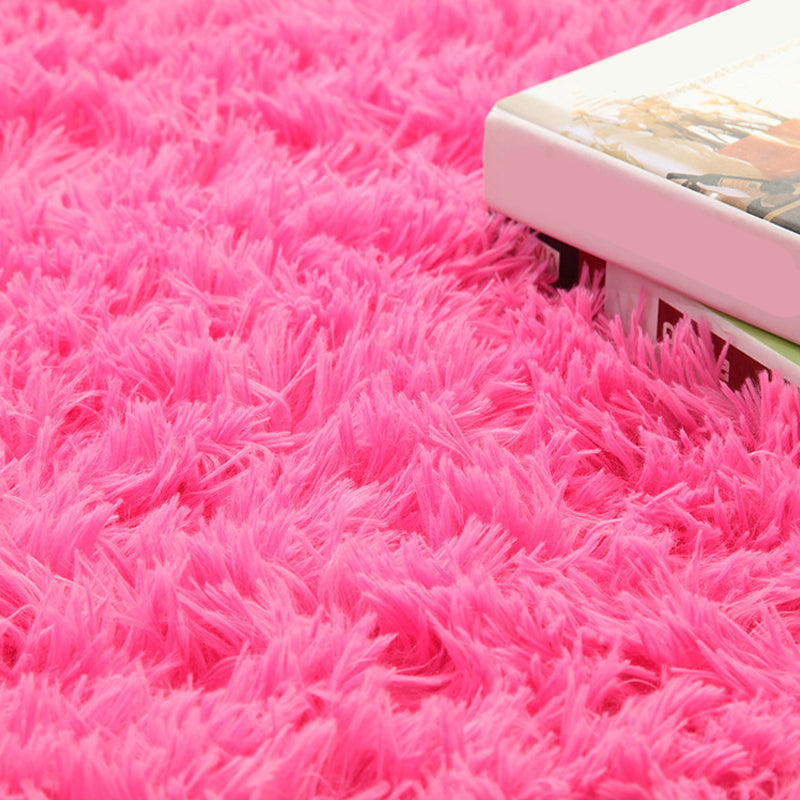 Rug Faux Wool Solid Color Rug Anti-Slip Backing Washable Rug for Home Clearhalo 'Area Rug' 'Casual' 'Rugs' Rug' 2257561