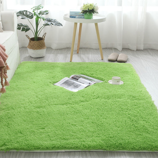 Soft Plain Rug Multicolor Nordic Style Carpet Polypropylene Washable Non-Slip Pet Friendly Rug for Home Fruit Green Clearhalo 'Area Rug' 'Casual' 'Rugs' Rug' 2257595