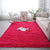 Cozy Nordic Rug Multi-Color Plain Carpet Anti-Slip Backing Rug for Family Room Rose Red Clearhalo 'Area Rug' 'Casual' 'Rugs' Rug' 2257611
