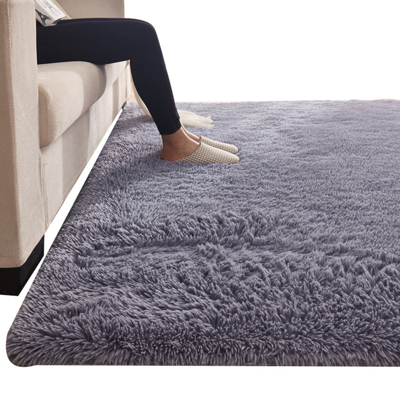 Classic Solid Color Rug Multi Colored Modern Area Carpet Faux Wool Easy Care Rug for Home Clearhalo 'Area Rug' 'Casual' 'Rugs' Rug' 2257649