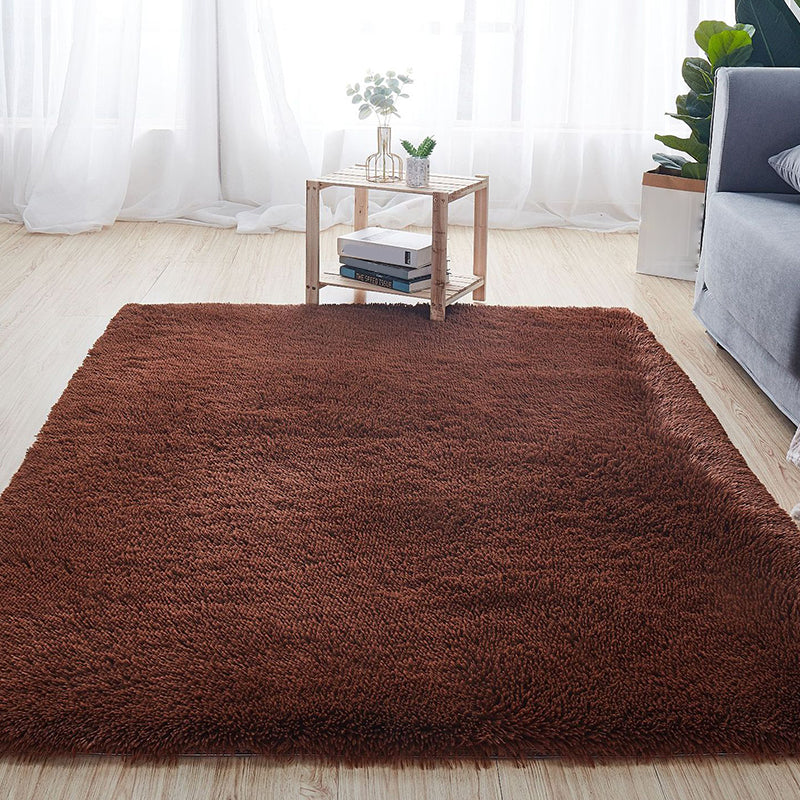 Comfort Solid Color Rug Multi-Color Scandinavian Carpet Plush Stain Resistant Anti-Slip Backing Machine Washable Rug for Home Coffee Clearhalo 'Area Rug' 'Casual' 'Rugs' Rug' 2257689