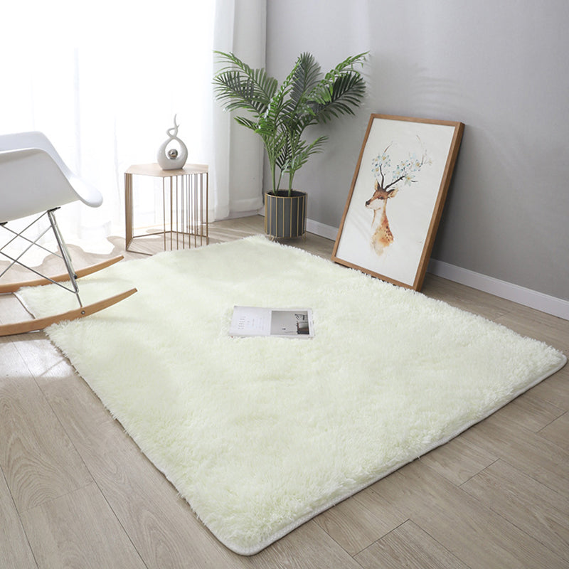 Natural Minimalist Rug Multicolor Plain Rug Anti-Slip Backing Pet Friendly Stain Resistant Rug for Drawing Room Cream Clearhalo 'Area Rug' 'Casual' 'Rugs' Rug' 2257714