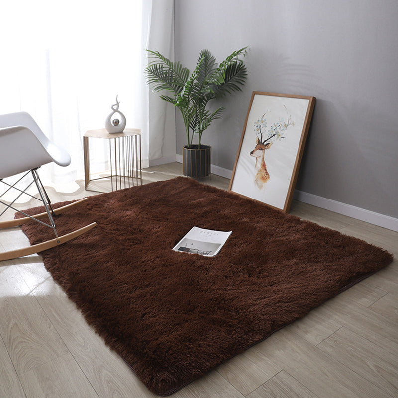Natural Minimalist Rug Multicolor Plain Rug Anti-Slip Backing Pet Friendly Stain Resistant Rug for Drawing Room Coffee Clearhalo 'Area Rug' 'Casual' 'Rugs' Rug' 2257715