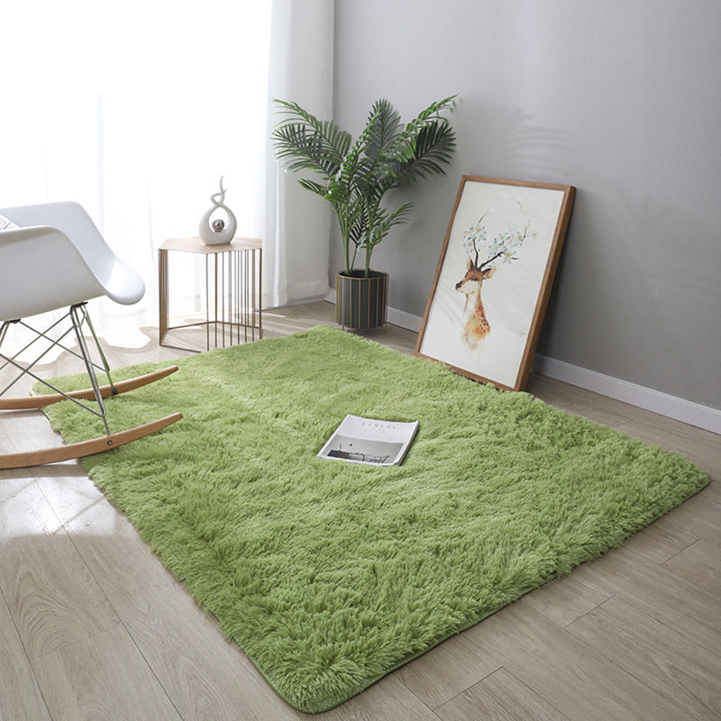 Natural Minimalist Rug Multicolor Plain Rug Anti-Slip Backing Pet Friendly Stain Resistant Rug for Drawing Room Green Clearhalo 'Area Rug' 'Casual' 'Rugs' Rug' 2257717