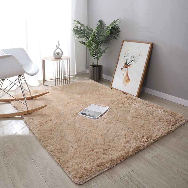 Natural Minimalist Rug Multicolor Plain Rug Anti-Slip Backing Pet Friendly Stain Resistant Rug for Drawing Room Light Camel Clearhalo 'Area Rug' 'Casual' 'Rugs' Rug' 2257722