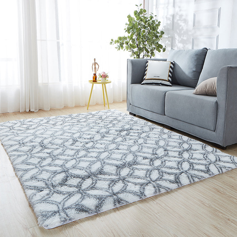 Multi-Color Graphic Rug Artificial Wool Casual Carpet Anti-Slip Stain Resistant Pet Friendly Rug for Living Room Light Gray Clearhalo 'Area Rug' 'Casual' 'Rugs' Rug' 2257734