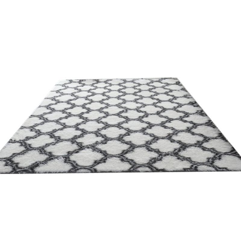 Relaxing Geometry Rug Multi Colored Modern Rug Shaggy Machine Washable Stain Resistant Non-Slip Backing Rug for Home Clearhalo 'Area Rug' 'Casual' 'Rugs' Rug' 2257744