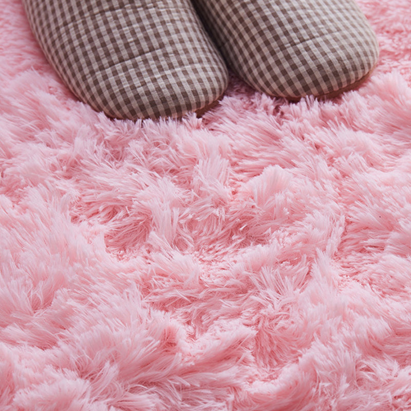 Modern Living Room Rug Multi-Colored Plain Rug Faux Wool Pet Friendly Machine Washable Non-Slip Rug Clearhalo 'Area Rug' 'Casual' 'Rugs' Rug' 2257785