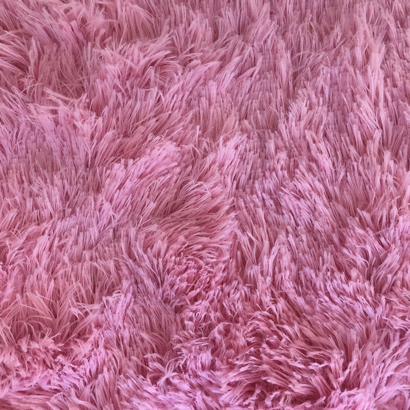 Modern Living Room Rug Multi-Colored Plain Rug Faux Wool Pet Friendly Machine Washable Non-Slip Rug Pink Clearhalo 'Area Rug' 'Casual' 'Rugs' Rug' 2257800