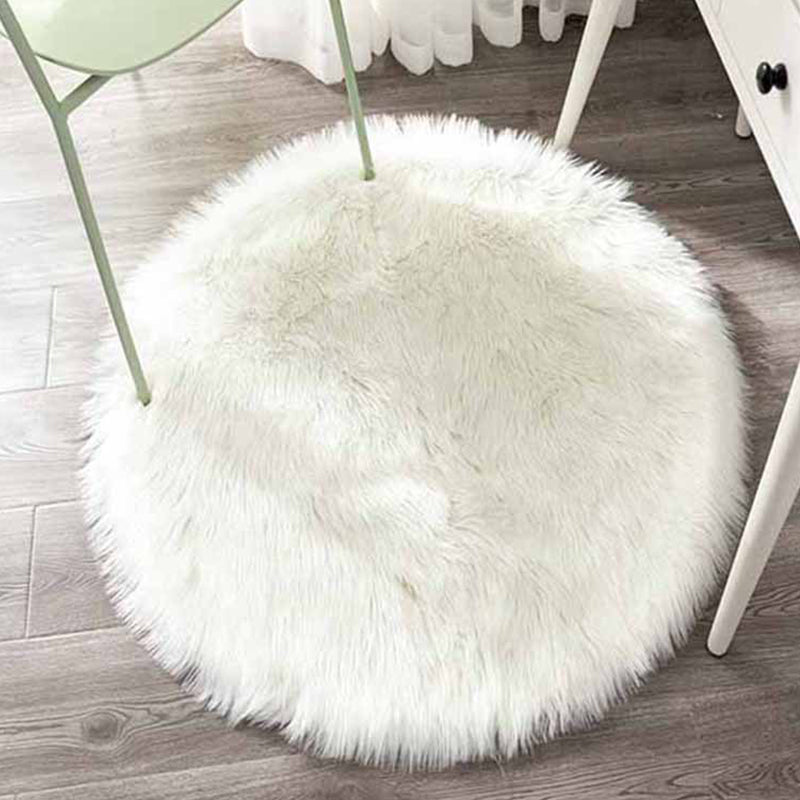 Thick Plain Rug Multicolor Minimalism Area Carpet Artificial Wool Pet Friendly Anti-Slip Backing Washable Rug for Living Room Clearhalo 'Area Rug' 'Casual' 'Rugs' Rug' 2257807