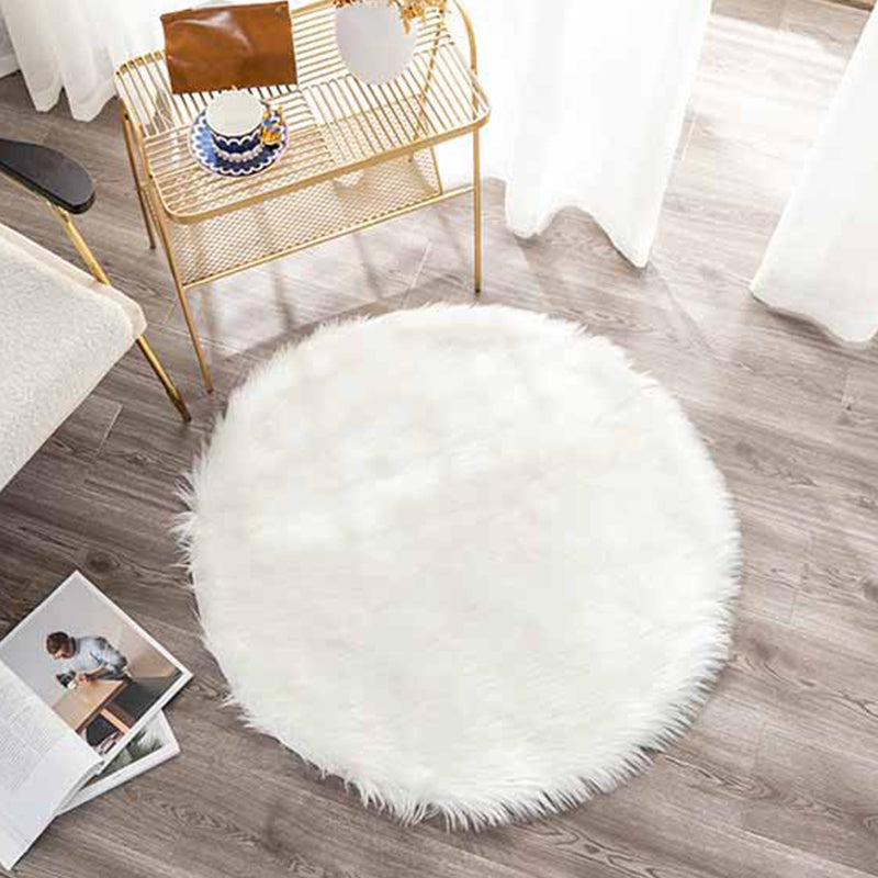 Thick Plain Rug Multicolor Minimalism Area Carpet Artificial Wool Pet Friendly Anti-Slip Backing Washable Rug for Living Room Clearhalo 'Area Rug' 'Casual' 'Rugs' Rug' 2257808