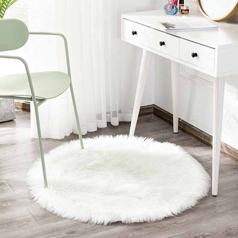 Thick Plain Rug Multicolor Minimalism Area Carpet Artificial Wool Pet Friendly Anti-Slip Backing Washable Rug for Living Room Clearhalo 'Area Rug' 'Casual' 'Rugs' Rug' 2257810