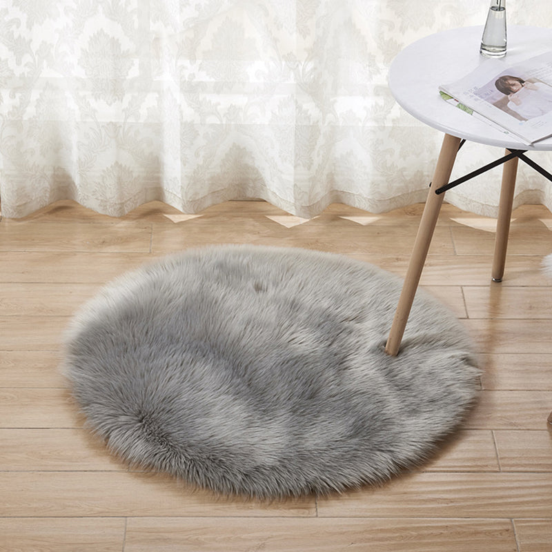 Relaxing Nordic Rug Multi-Color Plain Carpet Easy Care Shaggy Rug for Girls Bedroom Clearhalo 'Area Rug' 'Casual' 'Rugs' Rug' 2257815