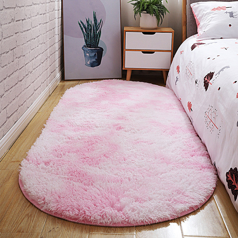 Casual Tie-Dye Rug Multi-Color Plush Carpet Machine Washable Anti-Slip Stain Resistant Rug for Bedroom Light Pink Clearhalo 'Area Rug' 'Casual' 'Rugs' Rug' 2257839