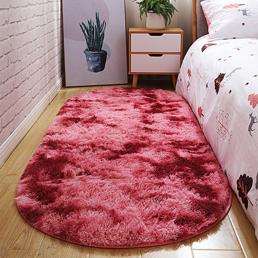 Casual Tie-Dye Rug Multi-Color Plush Carpet Machine Washable Anti-Slip Stain Resistant Rug for Bedroom Dark Red Clearhalo 'Area Rug' 'Casual' 'Rugs' Rug' 2257841