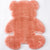 Bear Shaped Plain Rug Multicolor Cartoon Rug Artificial Wool Easy Care Rug for Kids Bedroom Nude Pink Clearhalo 'Area Rug' 'Casual' 'Rugs' Rug' 2257864