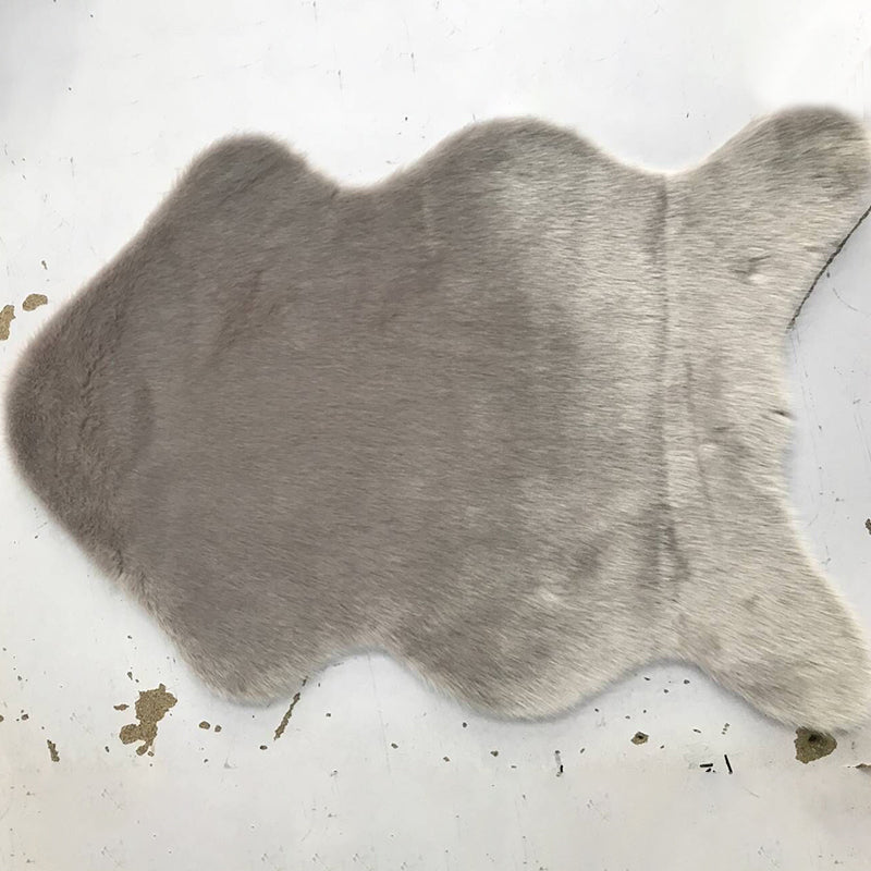 Fish Shaped Solid Color Rug Multi Color Simplicity Carpet Fluffy Pet Friendly Anti-Slip Rug for Living Room Light Gray Clearhalo 'Area Rug' 'Casual' 'Rugs' Rug' 2257876