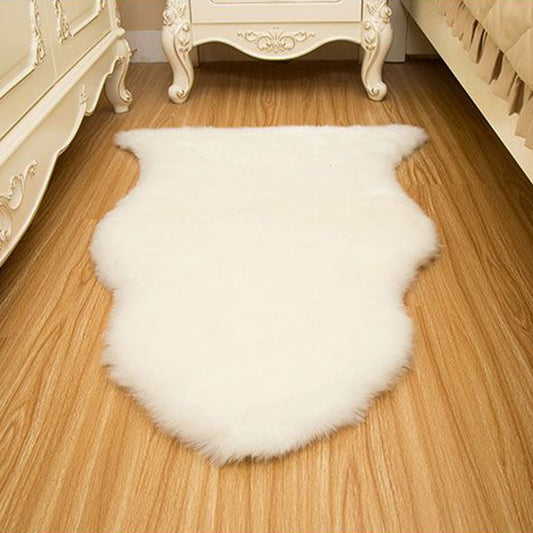 Irregular Shape Plain Rug Multi-Colored Minimalist Carpet Faux Wool Hand-Wash Rug for Room Clearhalo 'Area Rug' 'Casual' 'Rugs' Rug' 2257880