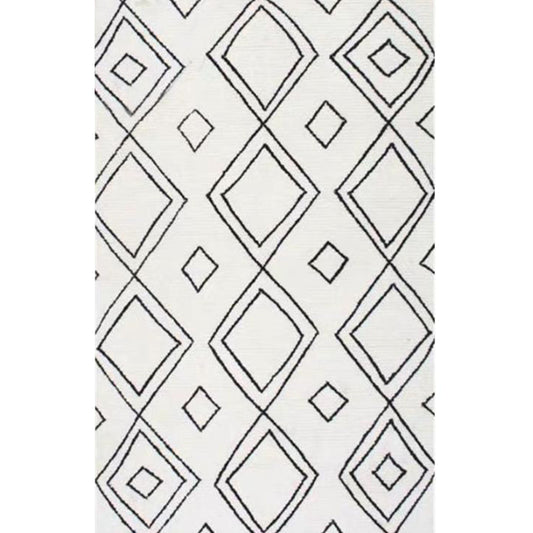Minimalist Rhombus Line Art Rug Multicolor Southwestern Rug Synthetics Washable Anti-Slip Pet-Friendly Rug for Living Room Clearhalo 'Area Rug' 'Rugs' 'Southwestern' Rug' 2257928