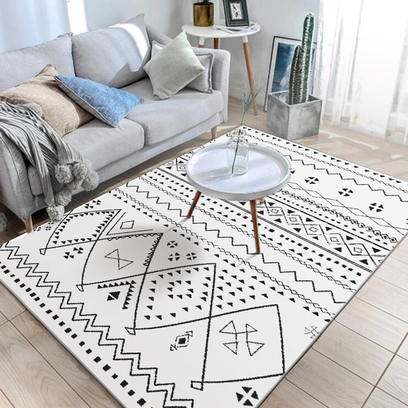 Native American Line Print Rug Multi Color Polypropylene Carpet Pet-Friendly Non-Slip Backing Machine Washable Rug for Drawing Room Clearhalo 'Area Rug' 'Rugs' 'Shabby Chic' 'Southwestern' Rug' 2257932
