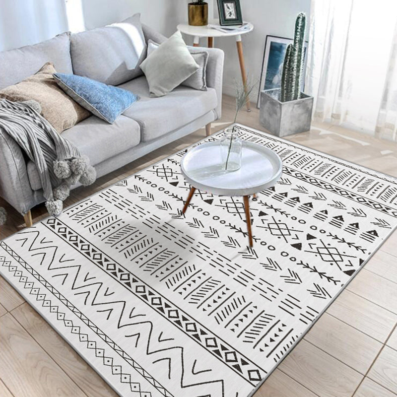 Native American Line Print Rug Multi Color Polypropylene Carpet Pet-Friendly Non-Slip Backing Machine Washable Rug for Drawing Room Clearhalo 'Area Rug' 'Rugs' 'Shabby Chic' 'Southwestern' Rug' 2257936