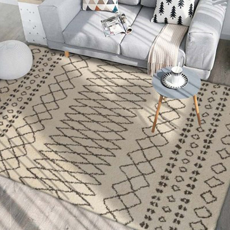 Native American Line Print Rug Multi Color Polypropylene Carpet Pet-Friendly Non-Slip Backing Machine Washable Rug for Drawing Room Clearhalo 'Area Rug' 'Rugs' 'Shabby Chic' 'Southwestern' Rug' 2257938