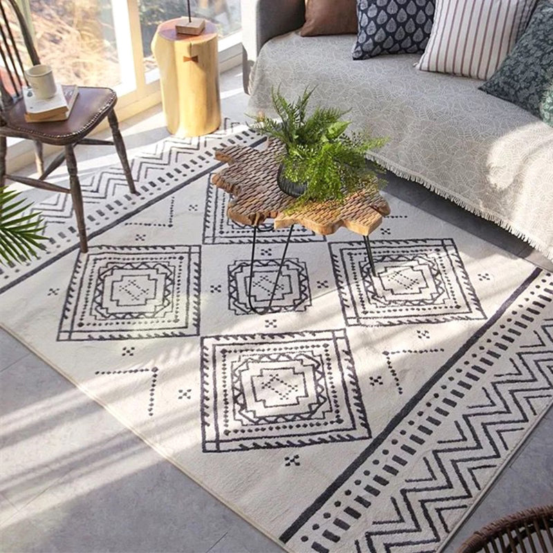 Chic Amriecana Rug Multi Colored Geometric Rug Stain Resistant Anti-Slip Backing Washable Rug for Home Clearhalo 'Area Rug' 'Rugs' 'Southwestern' Rug' 2257951
