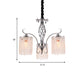 Contemporary Cylinder Chandelier Pendant Light Crystal 3/5 Lights Hanging Ceiling Light in Chrome for Living Room Clearhalo 'Ceiling Lights' 'Chandeliers' 'Modern Chandeliers' 'Modern' Lighting' 225908