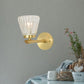 Crystal Cone Wall Sconce Modernism 1 Light Brass Sconce Light Fixture for Bedside Clearhalo 'Modern wall lights' 'Modern' 'Wall Lamps & Sconces' 'Wall Lights' Lighting' 226151