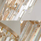 Gold Waterfall Sconce Light Fixture Retro 3 Light Crystal Wall Mounted Lighting for Hallway Clearhalo 'Modern wall lights' 'Modern' 'Wall Lamps & Sconces' 'Wall Lights' Lighting' 226248
