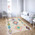 Decorative Rhombus Pattern Rug Multi-Colored Indonesian Rug Polyester Machine Washable Stain Resistant Anti-Slip Rug for Room Yellow Clearhalo 'Area Rug' 'Rugs' 'Southwestern' Rug' 2262481