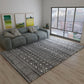 Western Tribal Print Rug Multi Color Synthetics Carpet Machine Washable Non-Slip Backing Stain Resistant Rug for Sitting Room Smoke Gray Clearhalo 'Area Rug' 'Rugs' 'Southwestern' Rug' 2262492