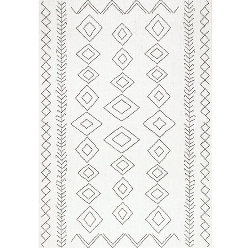 Original Tribal Patterned Rug Multicolor Americana Carpet Polyester Pet-Friendly Non-Slip Stain Resistant Rug for Home White Clearhalo 'Area Rug' 'Bohemian' 'Rugs' Rug' 2262512
