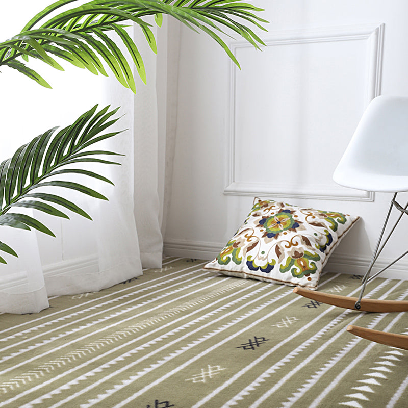 Minimalist Bohemian Rug Multicolor Seamless Pattern Rug Washable Stain Resistant Non-Slip Backing Rug for Bedroom Green Clearhalo 'Area Rug' 'Bohemian' 'Rugs' Rug' 2262551