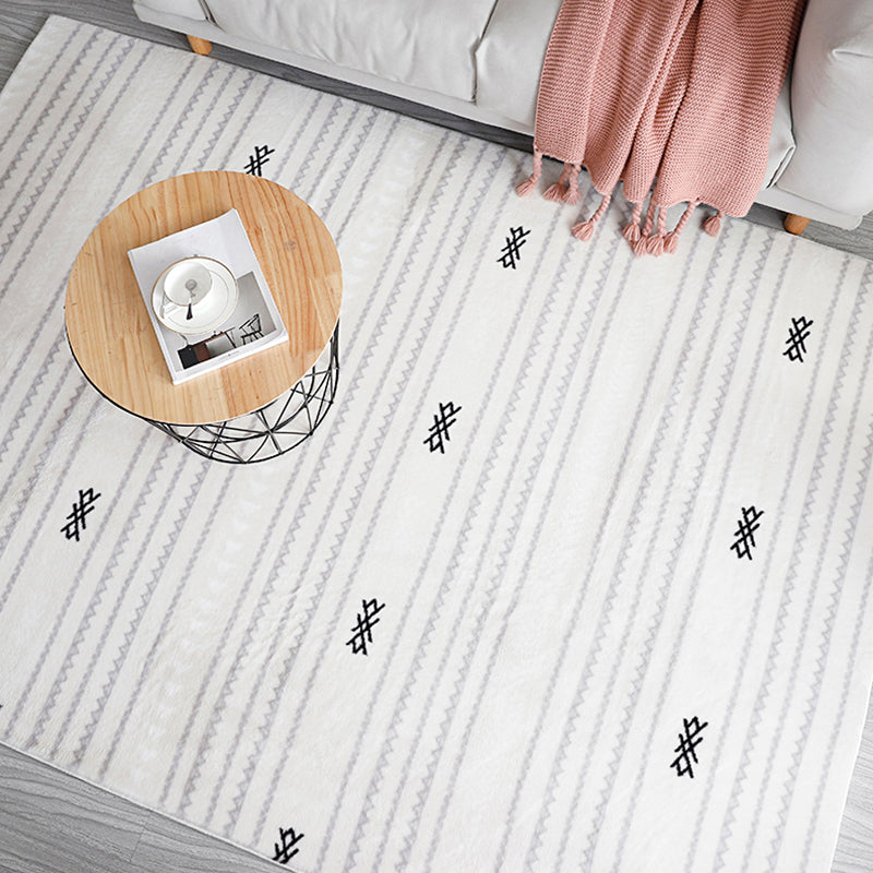 Minimalist Bohemian Rug Multicolor Seamless Pattern Rug Washable Stain Resistant Non-Slip Backing Rug for Bedroom Beige Clearhalo 'Area Rug' 'Bohemian' 'Rugs' Rug' 2262556