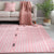 Minimalist Bohemian Rug Multicolor Seamless Pattern Rug Washable Stain Resistant Non-Slip Backing Rug for Bedroom Pink Clearhalo 'Area Rug' 'Bohemian' 'Rugs' Rug' 2262557