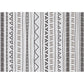 Environmental Geometric Rug Multi-Color Bohemian Carpet Synthetics Anti-Slip Machine Washable Pet Friendly Rug for Living Room Gray-White Clearhalo 'Area Rug' 'Bohemian' 'Rugs' Rug' 2262563