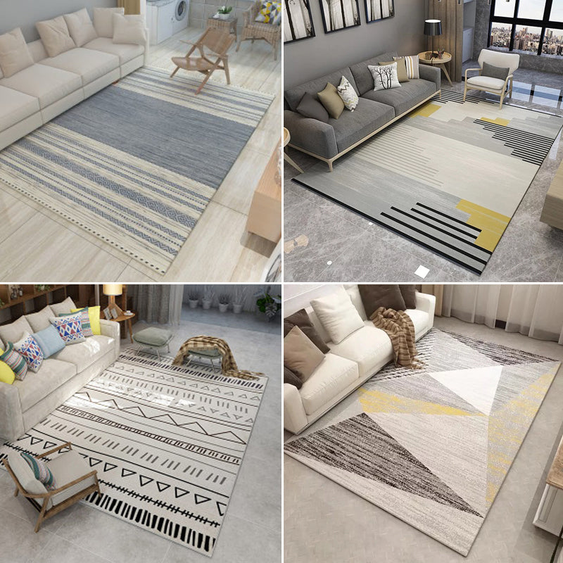 Nostalgic Native American Rug Multi-Colored Geometric Rug Stain Resistant Washable Anti-Slip Backing Rug for Decoration Clearhalo 'Area Rug' 'Bohemian' 'Rugs' Rug' 2262572