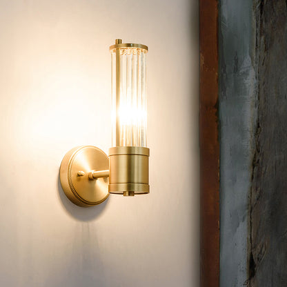 1/2 Lights Hallway Wall Sconce Lighting Contemporary Brass Wall