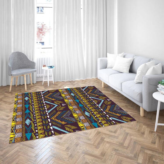 Moroccan Living Room Rug Multi-Color Geometric Print Rug Synthetics Anti-Slip Backing Stain Resistant Pet Friendly Rug Dark Brown Clearhalo 'Area Rug' 'Bohemian' 'Rugs' Rug' 2262592