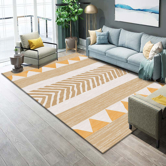 Festive Multicolor Print Rug Polypropylene Bohemian Area Rug Machine Washable Pet Friendly Non-Slip Rug for Drawing Room Yellow Clearhalo 'Area Rug' 'Bohemian' 'Rugs' Rug' 2262596