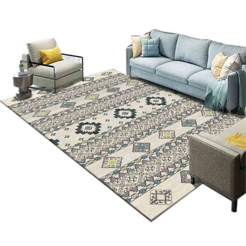 Festive Multicolor Print Rug Polypropylene Bohemian Area Rug Machine Washable Pet Friendly Non-Slip Rug for Drawing Room Clearhalo 'Area Rug' 'Bohemian' 'Rugs' Rug' 2262599