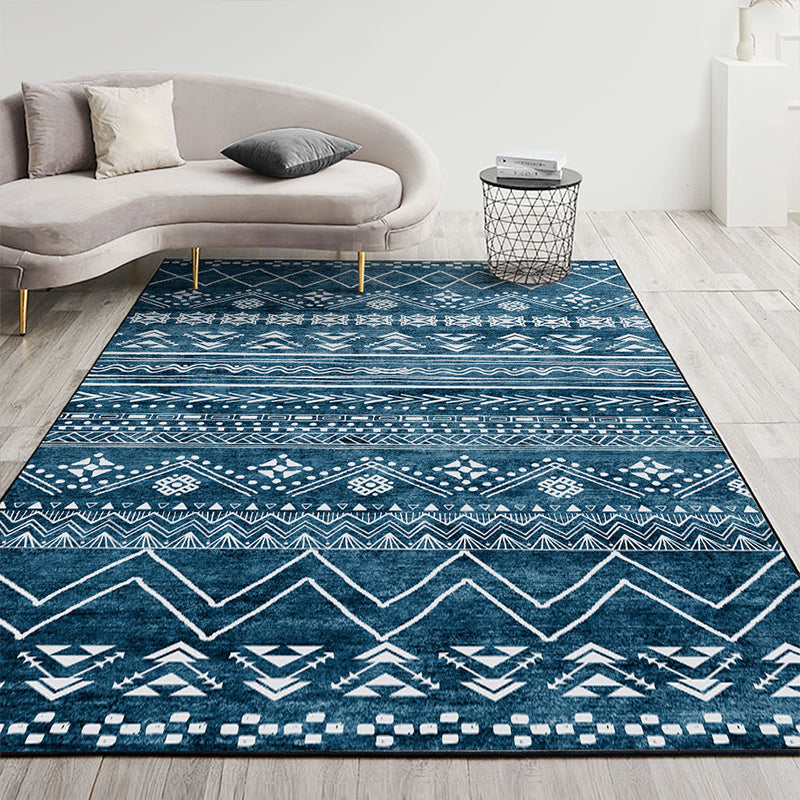 Retro Indian Style Rug Multi Color Geometric Carpet Pet Friendly Anti-Slip Stain Resistant Rug for Home Decoration Clearhalo 'Area Rug' 'Rugs' 'Southwestern' Rug' 2262615