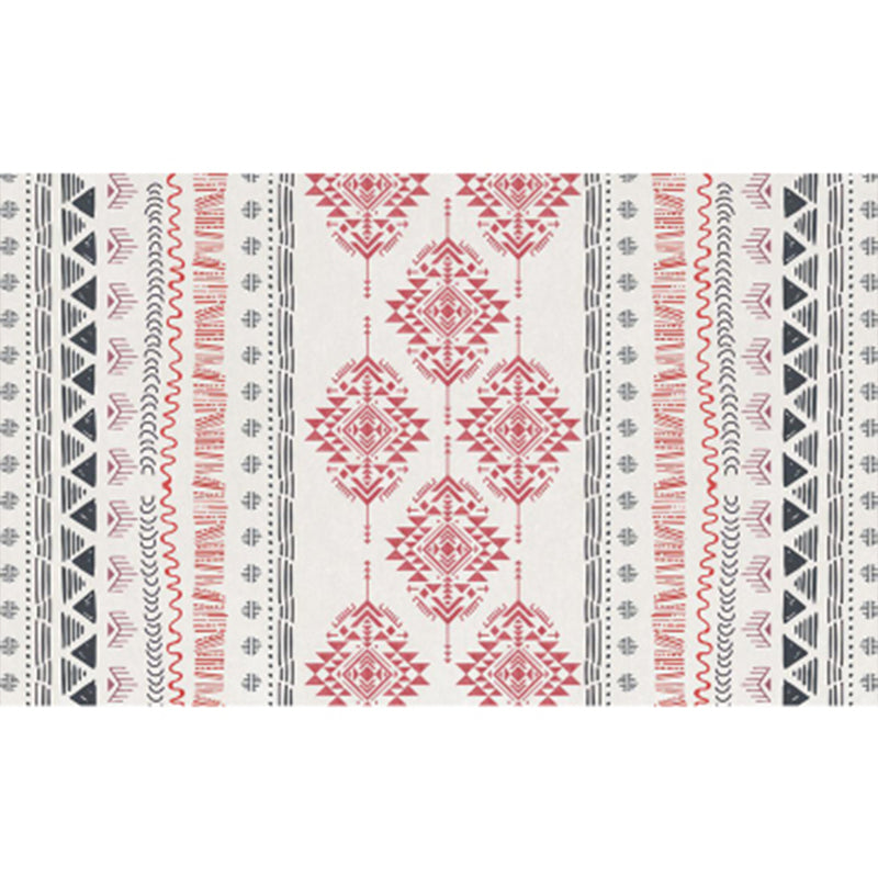 Retro Indian Style Rug Multi Color Geometric Carpet Pet Friendly Anti-Slip Stain Resistant Rug for Home Decoration Pink Clearhalo 'Area Rug' 'Rugs' 'Southwestern' Rug' 2262619