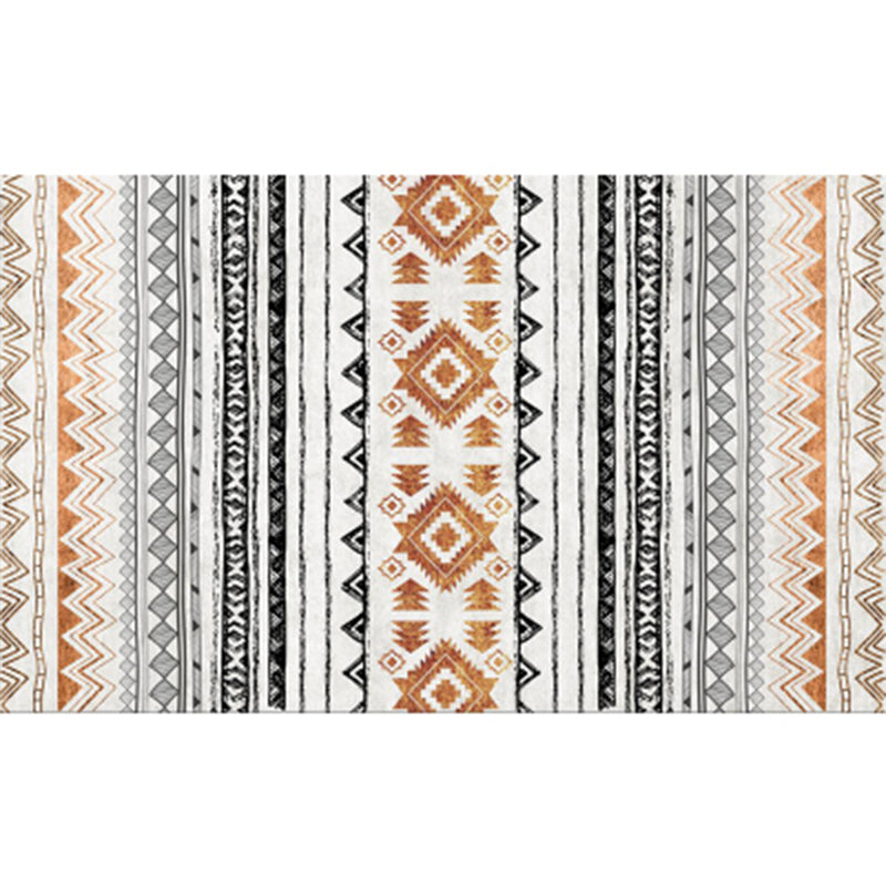 Retro Indian Style Rug Multi Color Geometric Carpet Pet Friendly Anti-Slip Stain Resistant Rug for Home Decoration Yellow Clearhalo 'Area Rug' 'Rugs' 'Southwestern' Rug' 2262627