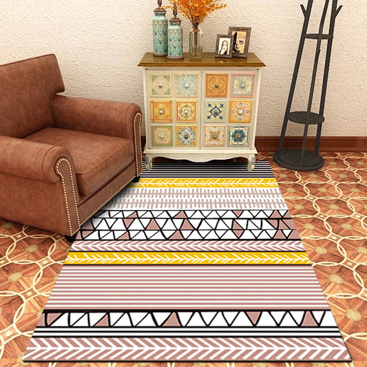 Southwestern Tribal Print Rug Multi Colored Polypropylene Rug Anti-Slip Pet Friendly Washable Rug for Family Room Pink-Yellow Clearhalo 'Area Rug' 'Rugs' 'Southwestern' Rug' 2262629